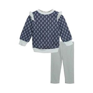 NWT Outfit/Set BY PIPPA  & JULIE Geo Floral Print knit Tunic & Legging 2-Pc 18M